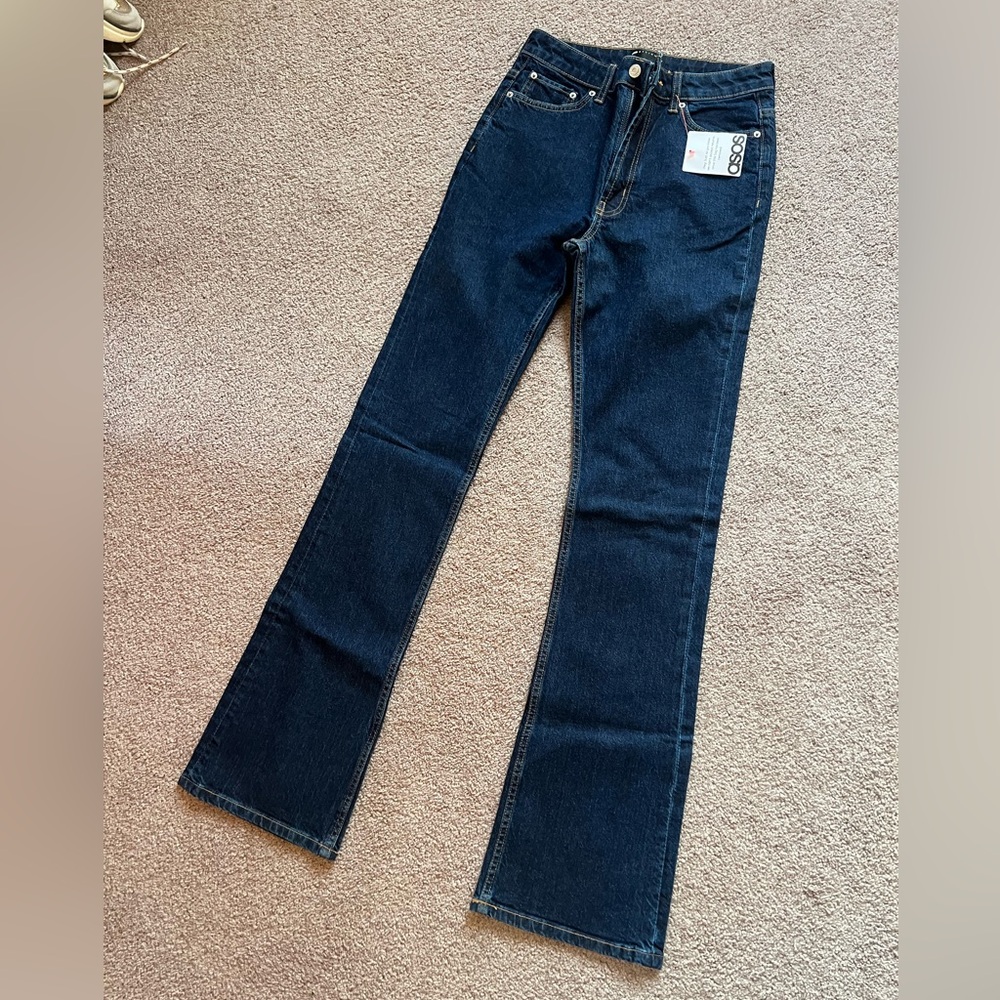 ASOS Dark Blue Flare Jeans tall 28/36